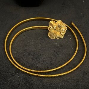 Gold Floral Belt Vintage